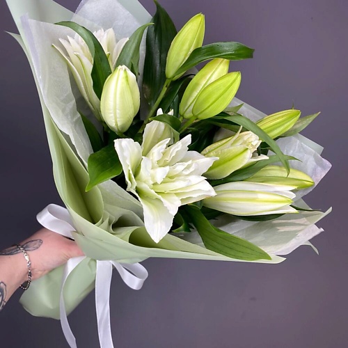 

ДАРИ ЦВЕТЫ Букет из пионовидных лилий, Букет из пионовидных лилий