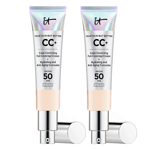 

IT COSMETICS СС-крем с антивозрастным уходом Your Skin But Better SPF 50 Duo,2 шт, СС-крем с антивозрастным уходом Your Skin But Better SPF 50 Duo,2 шт