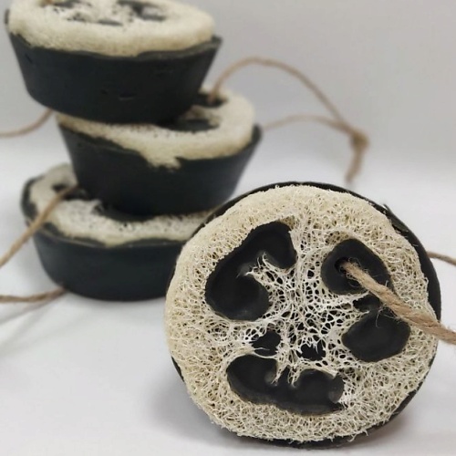 

SHUGGE Шунгитовое мыло с люфой, Шунгитовое мыло с люфой