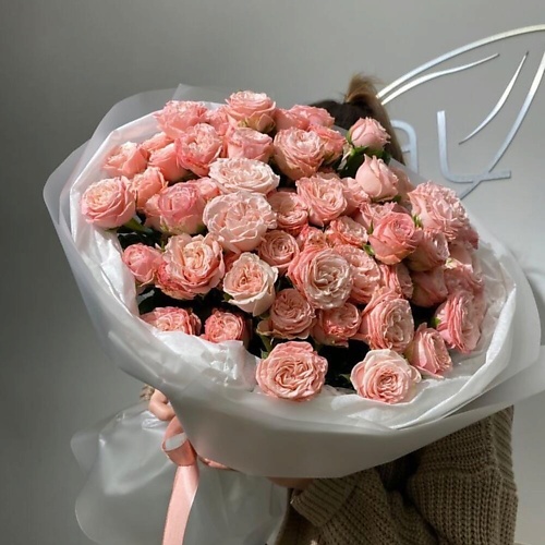 

ДАРИ ЦВЕТЫ Букет из пионовидных кустовых роз, Букет из пионовидных кустовых роз