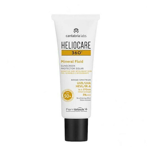 

HELIOCARE Минеральная солнцезащитная эмульсия 360° Mineral Fluid SPF50+ 50, Минеральная солнцезащитная эмульсия 360° Mineral Fluid SPF50+