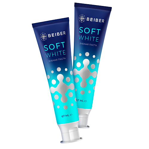 

BEIBER Зубная паста отбеливающая Soft White набор 134, Зубная паста отбеливающая Soft White набор