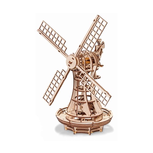 

EWA ECO-WOOD-ART Деревянный конструктор 3D Ветряная мельница механическая, Деревянный конструктор 3D Ветряная мельница механическая