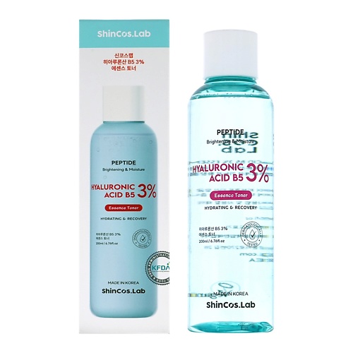 

SHINCOS.LAB Тонер для лица с гиалуроновой кислотой 200, Тонер для лица с гиалуроновой кислотой