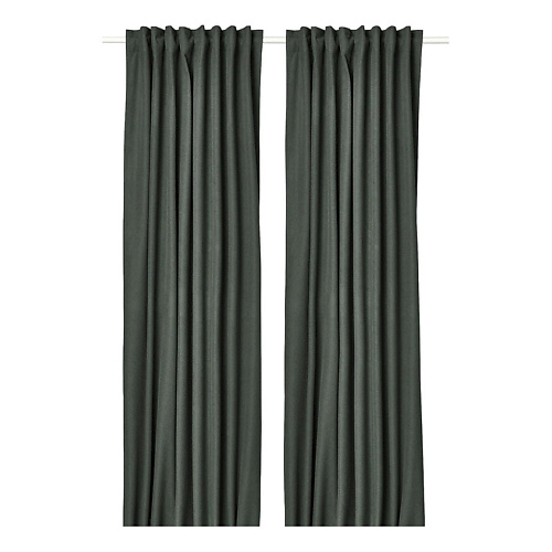 

IKEA Комплект из 2 штор затемняющих с креплением ROSENMANDEL 135x300 см, Комплект из 2 штор затемняющих с креплением ROSENMANDEL 135x300 см