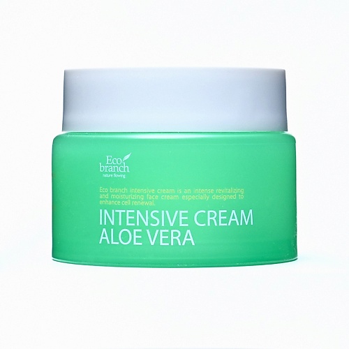 

ECOBRANCH Интенсивный увлажняющий крем с экстрактом алое вера 100, Интенсивный увлажняющий крем с экстрактом алое вера