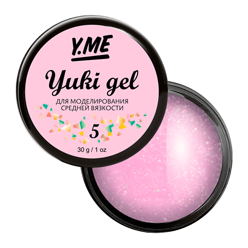 

Y.ME Гель пастельного оттенка с хлопьями Yuki в составе, Гель пастельного оттенка с хлопьями Yuki в составе