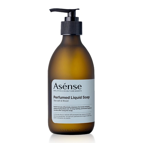 

ASENSE Жидкое мыло парфюмированное для рук и тела аромат морская соль и хвойное дерево, Жидкое мыло парфюмированное для рук и тела аромат морская соль и хвойное дерево