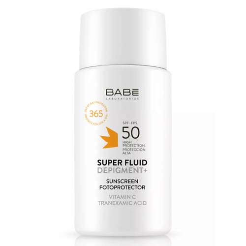 

BABE Депигментирующий солнцезащитный суперфлюид для лица SPF50 50, Депигментирующий солнцезащитный суперфлюид для лица SPF50