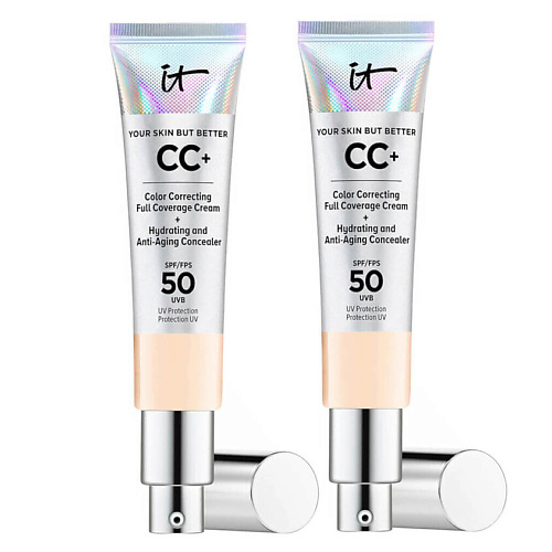 

IT COSMETICS СС-крем с антивозрастным уходом Your Skin But Better SPF 50 Duo,2 шт, СС-крем с антивозрастным уходом Your Skin But Better SPF 50 Duo,2 шт