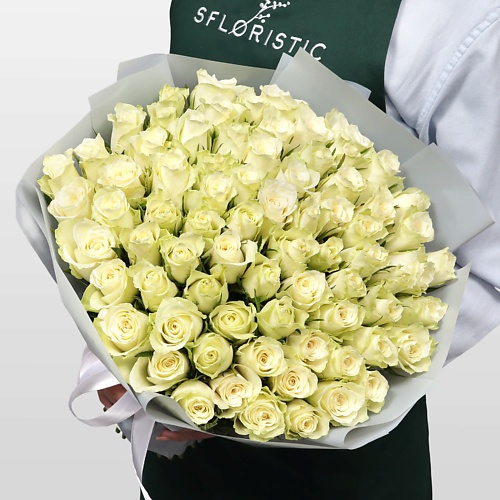 

STUDIO FLORISTIC Роза Кения белая 75шт 40 см, Роза Кения белая 75шт 40 см