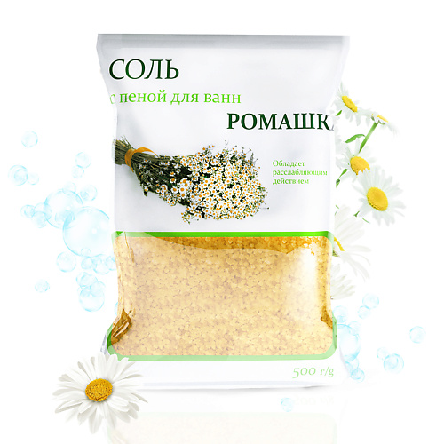 

DREAM NATURE Соль с пеной для ванны "Ромашка 500, Соль с пеной для ванны "Ромашка