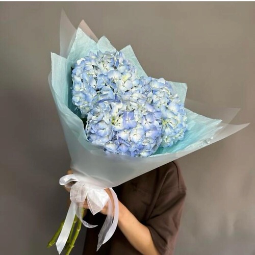 

ДАРИ ЦВЕТЫ Букет с голубой гортензией, Букет с голубой гортензией