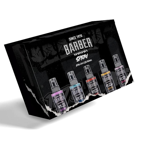 

MARMARA BARBER Набор одеколонов после бритья 5 MIX Spray Graffiti 50, Набор одеколонов после бритья 5 MIX Spray Graffiti