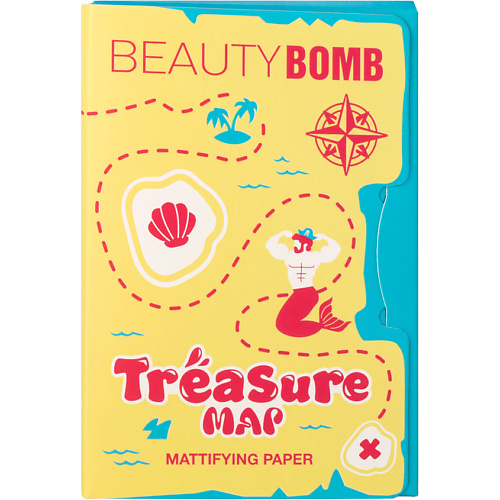  BEAUTY BOMB Матирующие салфетки для лица Treasure Map с цветочным ароматом