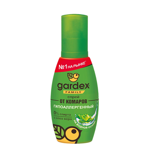 

GARDEX Family Спрей от комаров c Алое Вера 100, Family Спрей от комаров c Алое Вера