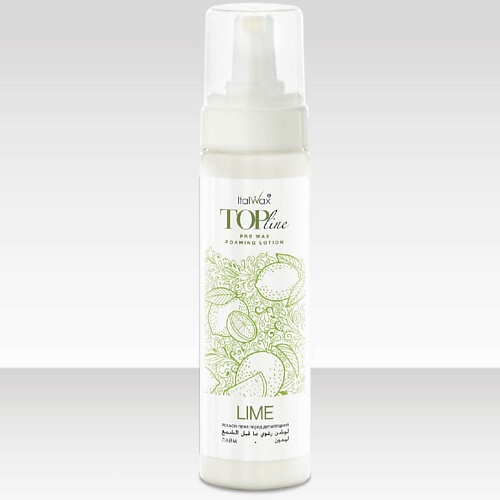 

ITALWAX Лосьон-пена до депиляции Top Line "Лайм" 200, Лосьон-пена до депиляции Top Line "Лайм"