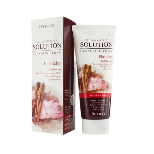 

DEOPROCE Пенка для умывания с экстрактом красного женьшеня 170, Пенка для умывания с экстрактом красного женьшеня