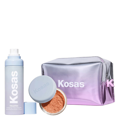 

KOSAS Набор: Пудра Cloud Loose Powder + Спрей Setting Spay + Косметичка, Набор: Пудра Cloud Loose Powder + Спрей Setting Spay + Косметичка