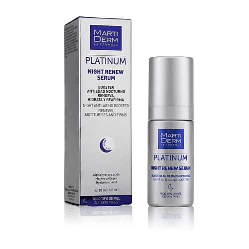 

MARTIDERM Обновляющая ночная сыворотка Platinum Night Renew Serum 30, Обновляющая ночная сыворотка Platinum Night Renew Serum