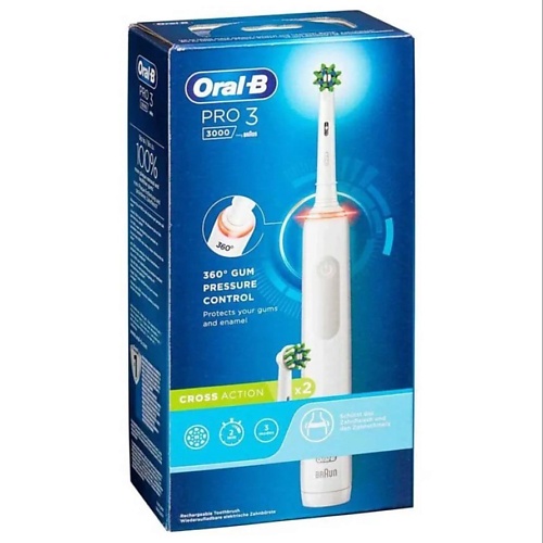 

ORAL-B Электрическая зубная щетка Pro 3 3000, Электрическая зубная щетка Pro 3 3000