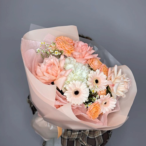 

ДАРИ ЦВЕТЫ Оранжевый букет с герберами, Оранжевый букет с герберами