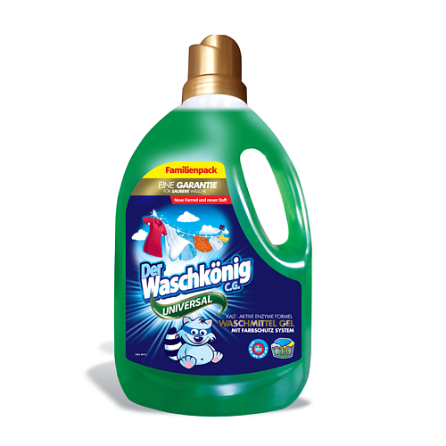 

DER WASCHKONIG C.G. Universal Clovin Гель для стирки универсальный концентрат, жидкий порошок 3305, Universal Clovin Гель для стирки универсальный концентрат, жидкий порошок