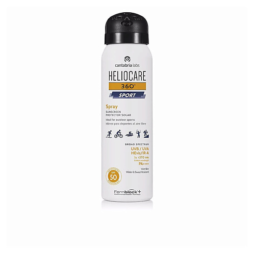 

HELIOCARE Солнцезащитный спрей 360° Sport Spray SPF50+ 50, Солнцезащитный спрей 360° Sport Spray SPF50+