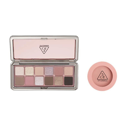 

3CE Набор: Палетка теней New Take Eyeshadow Palette + Румяна Face Blush, Набор: Палетка теней New Take Eyeshadow Palette + Румяна Face Blush