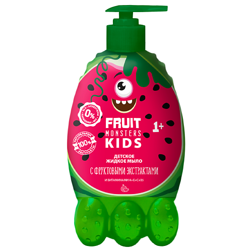 

МЕГАМОНСТРЫ Фрутомонстры Жидкое мыло детское Арбуз 400, Фрутомонстры Жидкое мыло детское Арбуз