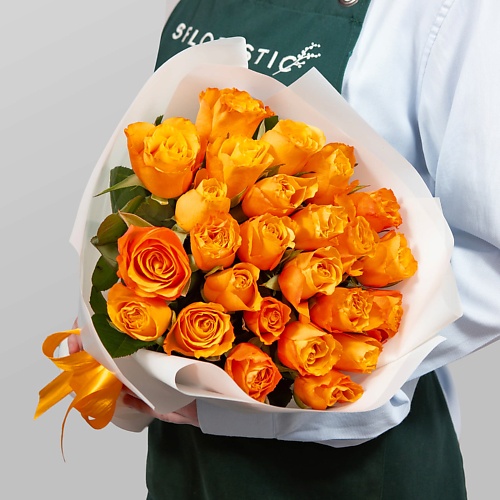 

STUDIO FLORISTIC Букет Роз Кения 25 шт «Медовый вечер», Букет Роз Кения 25 шт «Медовый вечер»