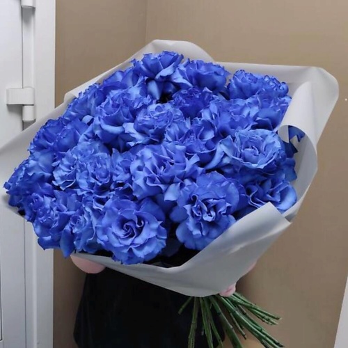 

ДАРИ ЦВЕТЫ 25 синих французских роз, 25 синих французских роз