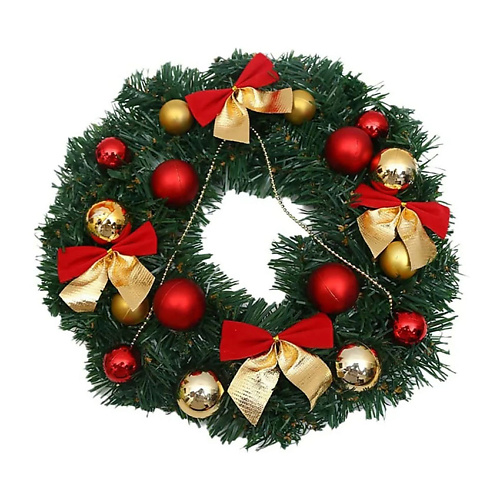 

HOMIUM Венок Новогодний на дверь Happy New Year, Венок Новогодний на дверь Happy New Year