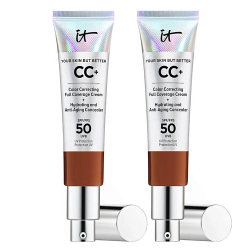 

IT COSMETICS СС-крем с антивозрастным уходом Your Skin But Better SPF 50 Duo,2 шт, СС-крем с антивозрастным уходом Your Skin But Better SPF 50 Duo,2 шт