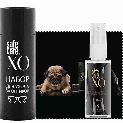 

SAFE AND CARE Набор для ухода за оптикой XO "мопсы"в zip-пакете, Набор для ухода за оптикой XO "мопсы"в zip-пакете