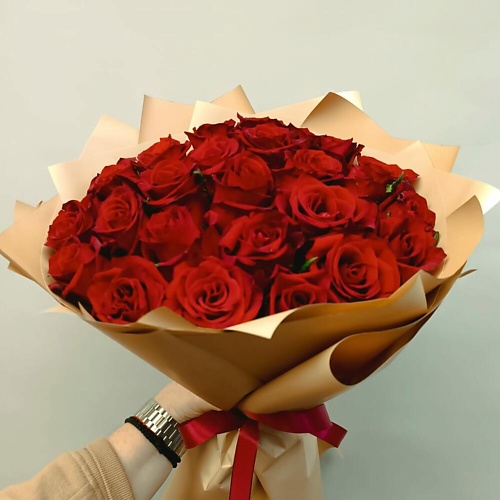 

КОЛИБРИ ЦВЕТОЧНЫЙ САЛОН 25 красных роз, 25 красных роз
