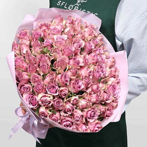 

STUDIO FLORISTIC Букет Роз Кения 75 шт «Цвет Тишины», Букет Роз Кения 75 шт «Цвет Тишины»