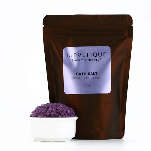 

LAPOETIQUE Соль для ванны, аромат османтуса и амбры 300, Соль для ванны, аромат османтуса и амбры