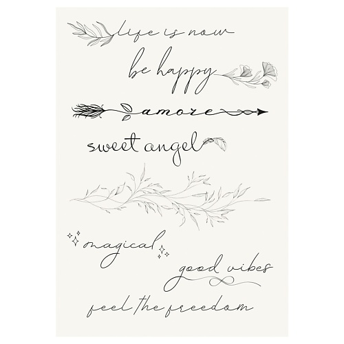 

MESHU Временные тату 8 штук, Временные тату 8 штук