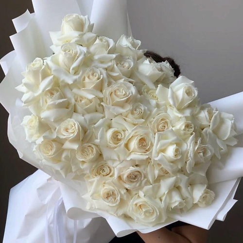 

ДАРИ ЦВЕТЫ 35 французских белых роз, 35 французских белых роз