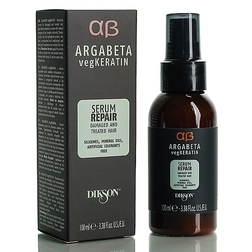 

DIKSON Сыворотка для ослабленных и химически обработанных волос с протеинами риса и сои Argabeta Vegkeratin 100, Сыворотка для ослабленных и химически обработанных волос с протеинами риса и сои Argabeta Vegkeratin