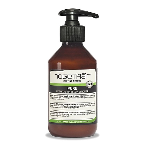 

TOGETHAIR MEETING NATURE PURE Ультра мягкий бальзам-кондиционер для натуральных волос 250, PURE Ультра мягкий бальзам-кондиционер для натуральных волос