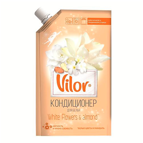

VILOR Кондиционер для белья Миндаль и белые цветы 1000, Кондиционер для белья Миндаль и белые цветы