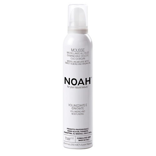 

NOAH FOR YOUR NATURAL BEAUTY Мусс для волос моделирующий с миндальным маслом 250, Мусс для волос моделирующий с миндальным маслом