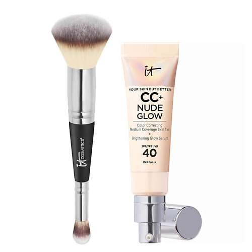 

IT COSMETICS СС-крем CC+ Nude Glow SPF 40 с кистью №7, СС-крем CC+ Nude Glow SPF 40 с кистью №7