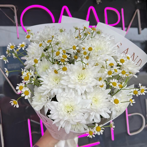 

ДАРИ ЦВЕТЫ Букет хризантемы с ромашками, Букет хризантемы с ромашками