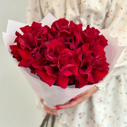 

ДАРИ ЦВЕТЫ Букет из 5 шт шикарных красных французских роз «Бордо XS», Букет из 5 шт шикарных красных французских роз «Бордо XS»