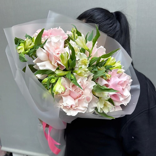 

ДАРИ ЦВЕТЫ Французская Роза с альстромерией, Французская Роза с альстромерией