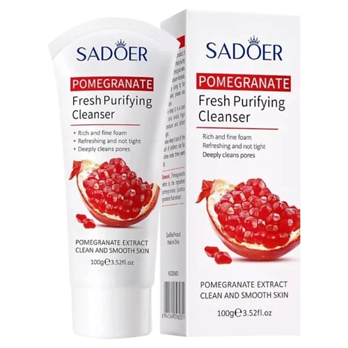 

SADOER Средство для умывания подтягивающее и освежающее с экстрактом граната 100, Средство для умывания подтягивающее и освежающее с экстрактом граната