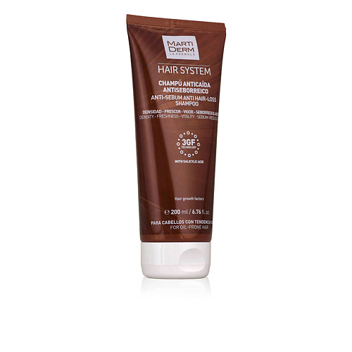 

MARTIDERM Шампунь от выпадения волос и себореи Hair System Anti‑Seborrheic Anti‑Hair Loss 200, Шампунь от выпадения волос и себореи Hair System Anti‑Seborrheic Anti‑Hair Loss